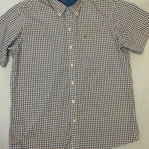 Izod Men's Blue Plaid Shirt